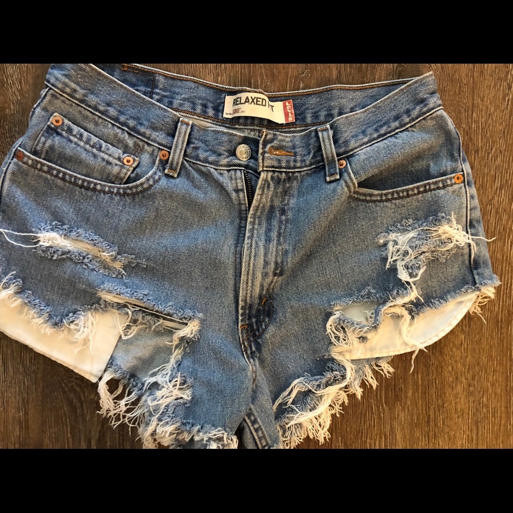 Denim shorts